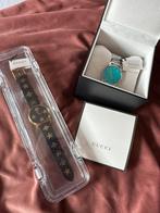 Horlog’s Gucci, Sieraden, Tassen en Uiterlijk, Horloges | Dames, Overige merken, Leer, Staal, Polshorloge