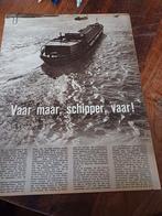 Artikel over de binnenvaart 1956, Verzamelen, Scheepvaart, Ophalen of Verzenden, Gebruikt, Boek of Tijdschrift