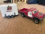 Schleich trailer met auto, Ophalen of Verzenden, Gebruikt