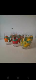 Vintage ranja glaasjes glazen., Glas, Overige stijlen, Ophalen of Verzenden, Zo goed als nieuw