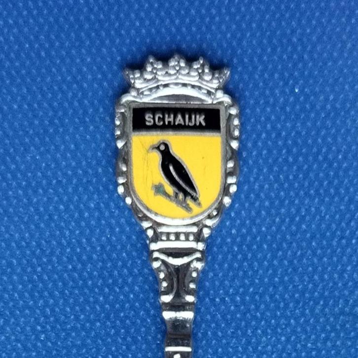 verzilverd lepeltje wapen Schaijk (Nieuwpoort), Antiek en Kunst, Antiek | Bestek, Ophalen of Verzenden