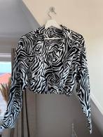 Blouse zebra wit met zwart maat xs loavies, Kleding | Dames, Blouses en Tunieken, Ophalen of Verzenden, Zo goed als nieuw, Maat 34 (XS) of kleiner
