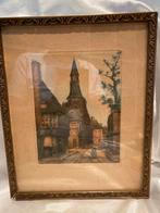Ets Klokkentoren Dinan, Bretagne - Boisgontier, Antiek en Kunst, Ophalen of Verzenden