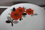 Arzberg borden met rode grote bloemen retro vintage, Ophalen of Verzenden
