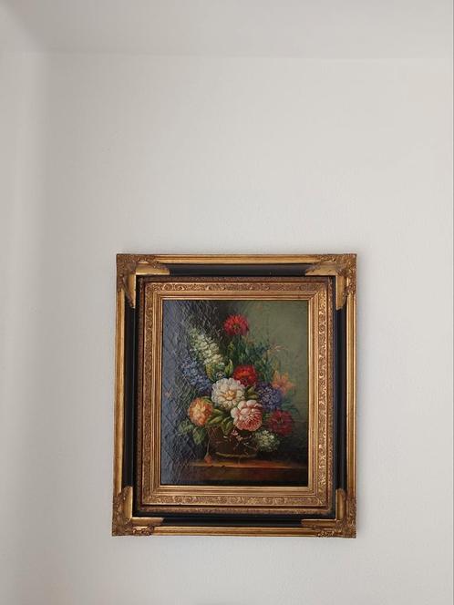 Olieverf op paneel 73 bij 63 cm., Antiek en Kunst, Kunst | Schilderijen | Klassiek, Ophalen