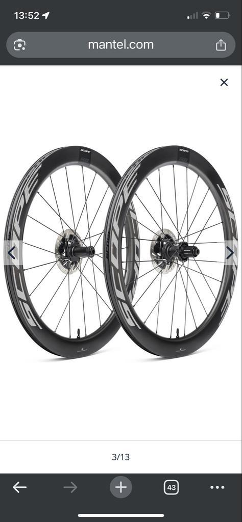 Gloednieuwe Scope R5 Carbon Wielset, Fietsen en Brommers, Fietsonderdelen, Nieuw, Racefiets, Wiel, Ophalen