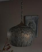 Stoer en sobere hanglamp, Huis en Inrichting, Lampen | Hanglampen, Ophalen, Zo goed als nieuw, Metaal, Minder dan 50 cm