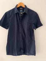Blauw overhemd met korte mouwen, Ophalen of Verzenden, Zo goed als nieuw, Blauw, Halswijdte 39/40 (M)