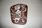 Houten schilderijtje/ wandpaneeltje.Vintage Jaren 60/70., Huis en Inrichting, Ophalen of Verzenden, Zo goed als nieuw