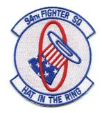 USAF patch 94FS F-22 Raptor Langley, Ophalen of Verzenden, Luchtmacht, Amerika, Embleem of Badge