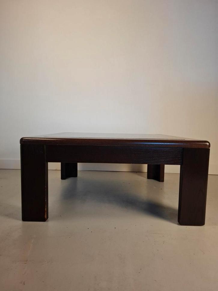 Vintage design salontafel brutalist japandi salontafel, Huis en Inrichting, Tafels | Salontafels, Minder dan 50 cm, 50 tot 100 cm