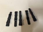 18mm zwarte vervanging horlogeband rubber voor casio f-91w f, Kunststof of Plastic, Ophalen of Verzenden, Zo goed als nieuw, Nvt