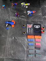 Grote set nerf pistolen en accessoires (zie foto's), Ophalen of Verzenden, Zo goed als nieuw