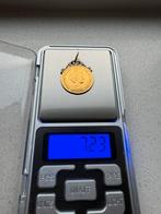 GOUDEN tientje met hanger 1912 wilhelmina, Ophalen, Zo goed als nieuw, Goud