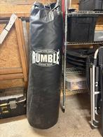 Rumble bokszak 120 cm H met handschoenen en beugel, Ophalen, Gebruikt, Bokszak