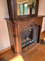 Schitterende antieke eikenhouten schouw, Huis en Inrichting, Ophalen of Verzenden, Gebruikt, Vrijstaande haard