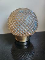 Amberglas plafonnière Vintage midcentury plafondlamp, Ophalen of Verzenden, Zo goed als nieuw, Glas, Vintage jaren 60/70