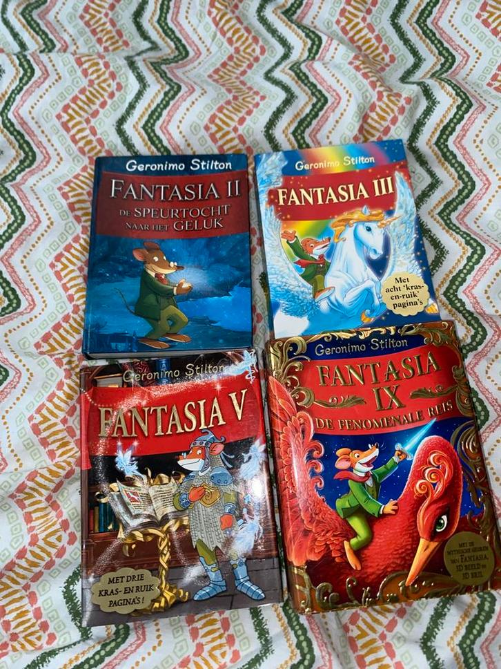 Geronimo Stilton Fantasia Boeken Set, Boeken, Fantasy, Gelezen, Ophalen of Verzenden