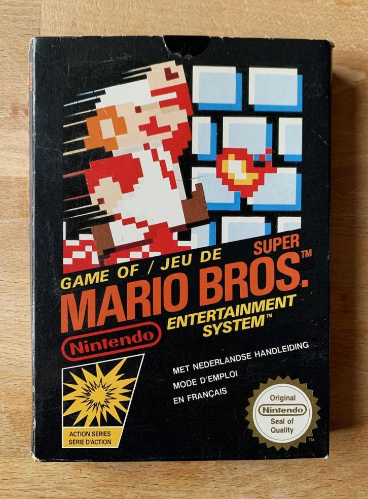 Super Mario Bros 1 NES Nintendo game (1987), Spelcomputers en Games, Games | Nintendo NES, Gebruikt, Overige genres, 2 spelers