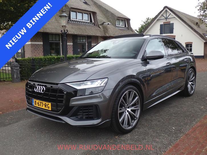 Audi Q8 55 TFSI QUATTRO S-LINE 23''/PANODAK/HEADUP/B&O/TREKH, Auto's, Audi, Bedrijf, Te koop, Q8, 4x4, ABS, Achteruitrijcamera