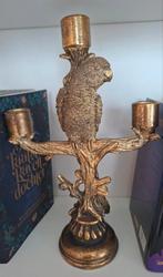 Kandelaar en 2 beeldjes, Huis en Inrichting, Woonaccessoires | Kandelaars en Kaarsen, Ophalen, Overige materialen, Minder dan 25 cm