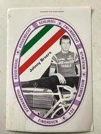 Sticker Johnny Broers (wielrenner), Verzamelen, Stickers, Verzenden, Zo goed als nieuw, Sport