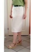 Bardehle vintage creme witte kokerrok rok jaren 80 M-L 35109, Kleding | Dames, Maat 38/40 (M), ., Wit, Ophalen of Verzenden