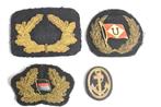 marine en scheepvaart pet emblemen 4 stuks rederij duitsland, Verzamelen, Ophalen of Verzenden, Zo goed als nieuw, Motorboot, Gebruiksvoorwerp