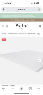 Walra topper hoeslaken molton 140 x 200, Ophalen, Tweepersoons, Zo goed als nieuw, Wit