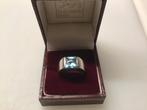 18 kr. Gouden ring met Aquamarijn. Maat 17, Sieraden, Tassen en Uiterlijk, Ringen, Ophalen of Verzenden, Zo goed als nieuw, 17 tot 18