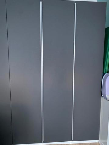 Deuren voor PAX kast Antraciet - 3 stuks