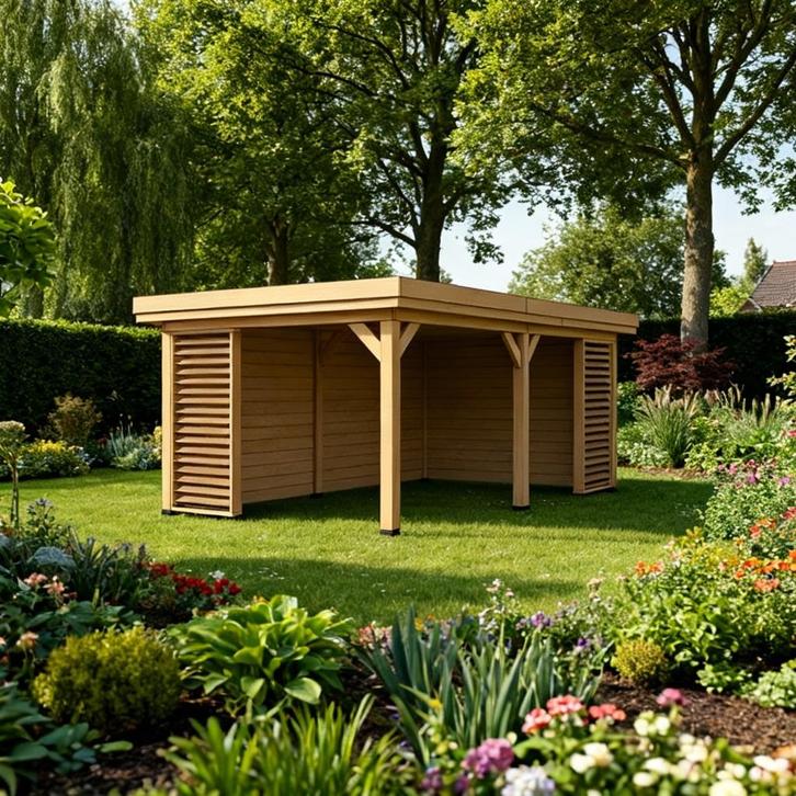 Tuinhuis - Pergola - Overkapping, Tuin en Terras, Tuinhuizen, Nieuw, Tuinhuis, Hout, 250 tot 500 cm, 200 tot 400 cm, Ophalen