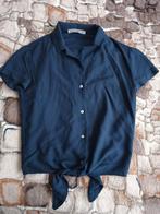 Donkerblauwe zomerblouse voor meisjes, 100% viscose, mt 152, Ophalen of Verzenden, Gebruikt, Meisje, Shirt of Longsleeve