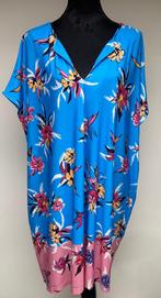 Superleuke blauw/roze tuniek met bloemen YOEK XL 50/52, Ophalen, Yoek, Blauw, Blouse of Tuniek
