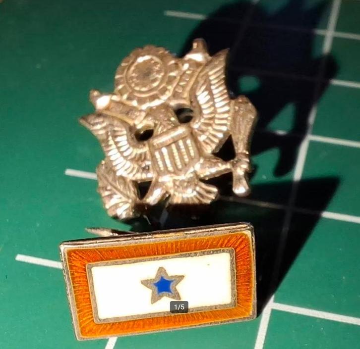 WWII - US -  Sterling marked Son in Service Device, Verzamelen, Militaria | Tweede Wereldoorlog, Overige soorten, Embleem of Badge