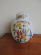 Chinese Opaline  dekselpot., Antiek en Kunst, Antiek | Glas en Kristal, Ophalen