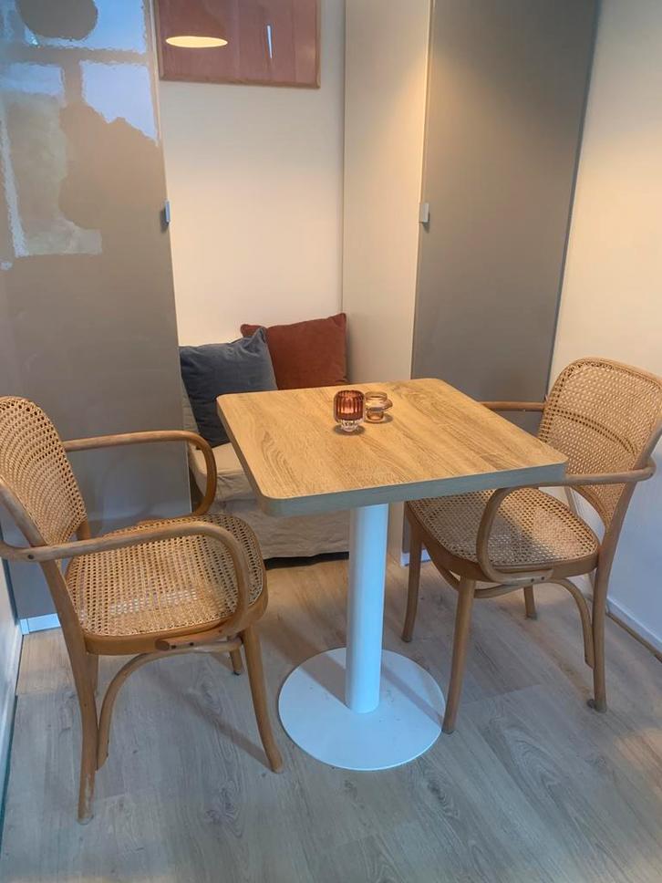 Bistrotafel / kleine eettafel, Huis en Inrichting, Tafels | Eettafels, Zo goed als nieuw, 50 tot 100 cm, Rechthoekig, Ophalen