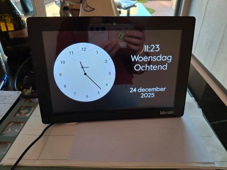 Bbrain Dementie Klok - Gebruiksvriendelijk en Helder, Computers en Software, E-readers, Gebruikt, 10 inch of meer, 4 GB of minder