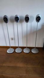 KEF HTS2001 satelliet speakers, Gebruikt, 60 tot 120 watt, Front, Rear of Stereo speakers, Ophalen