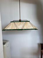 Tiffany Lamp Geel met Groene Accenten Hanglamp Antiek Stijlv, Antiek en Kunst, Ophalen