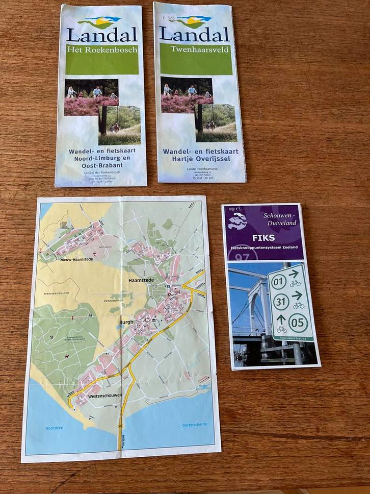 Wandel- en Fietskaarten Nederland - Diverse Regio's, Boeken, Atlassen en Landkaarten, Zo goed als nieuw, Landkaart, Nederland