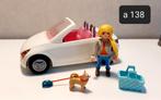 Playmobil vrouw in cabrio auto compleet als nieuw, Ophalen of Verzenden, Zo goed als nieuw, Complete set