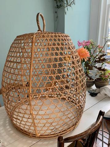 Mooie kwaliteit rieten Ibiza hanglamp XL, beach boho sfeer beschikbaar voor biedingen