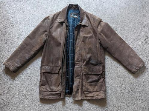 Leren Suede Jas - Merk: Trapper (Original Leatherwear), Kleding | Heren, Jassen | Zomer, Gedragen, Maat 48/50 (M), Bruin, Ophalen of Verzenden