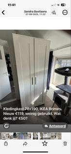 IKEA Brimes Kledingkast 78x190, Huis en Inrichting, Kasten | Kledingkasten, Ophalen, Kunststof, 50 tot 100 cm, Zo goed als nieuw