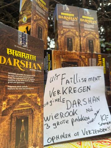 Darshan wierook 3 grote pakken nu voor 10€ beschikbaar voor biedingen