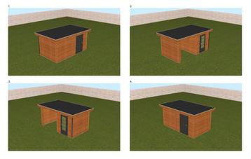 Tuinhuis met overkapping beschikbaar voor biedingen
