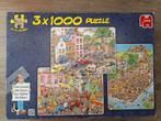 Drie verschillende van Haasteren puzzels 81200, Ophalen, 500 t/m 1500 stukjes, Zo goed als nieuw, Legpuzzel