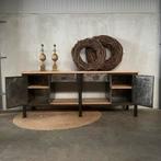 Oude werkbank, stalen dressoir, keuken, toonbank, vintage, Ophalen