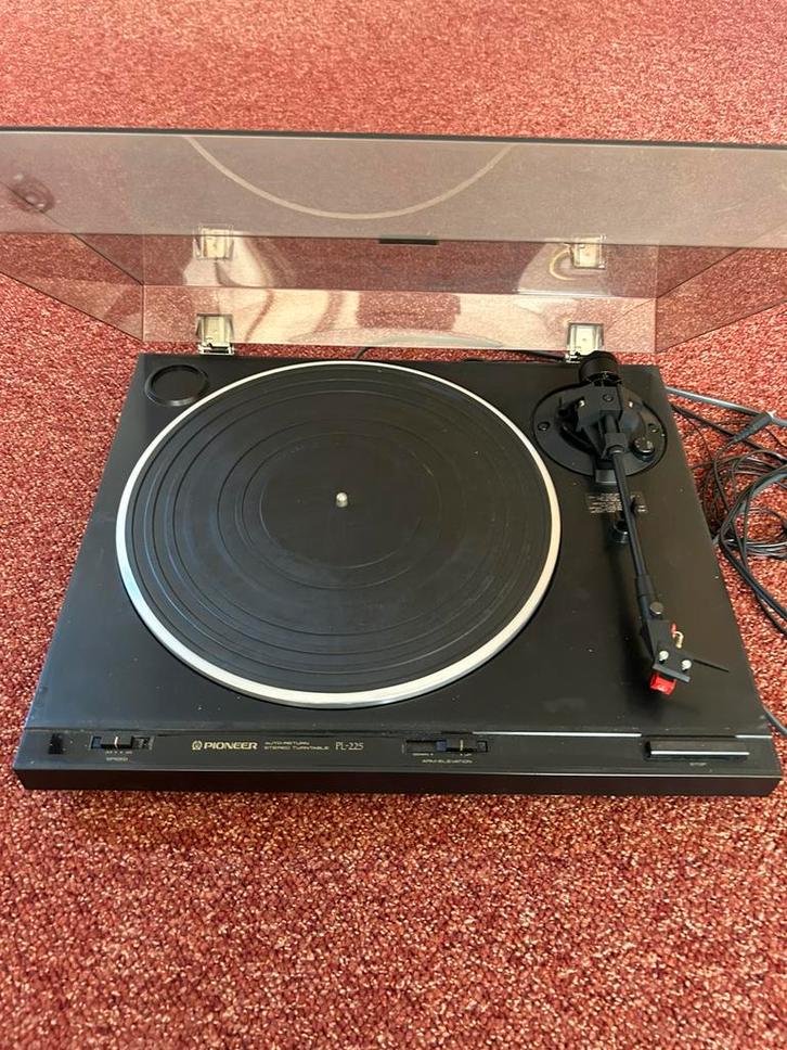 Pioneer PL225 Direct Drive platenspeler, Audio, Tv en Foto, Platenspelers, Zo goed als nieuw, Pioneer, Pitch-regelaar, Automatisch